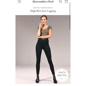 Abercrombie Simone High Rise Jean Legging 27/4L